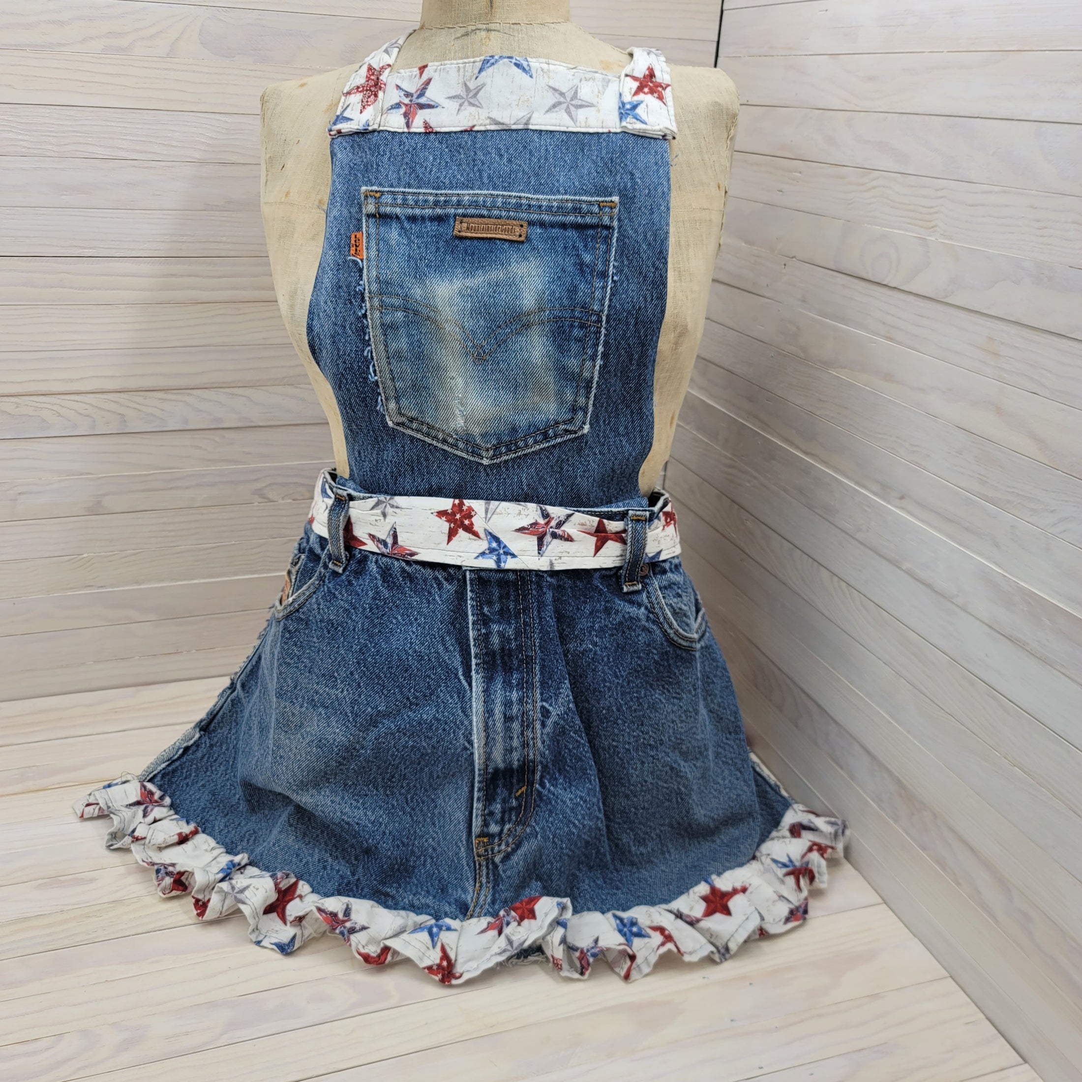 Upcycled Blue Jean Farm Aprons