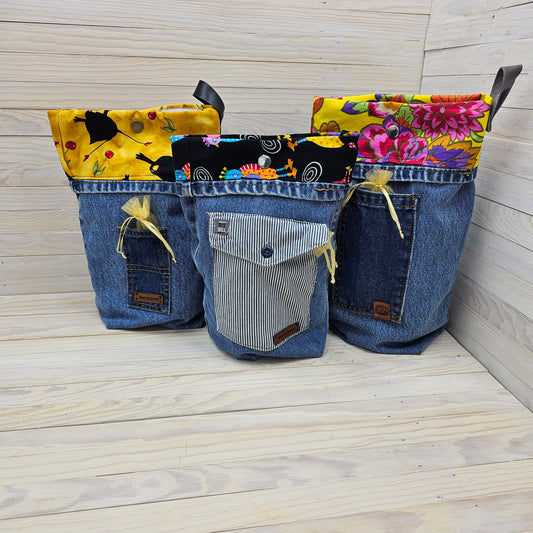 Upcycled Denim Knit Kit (Makers Bag)