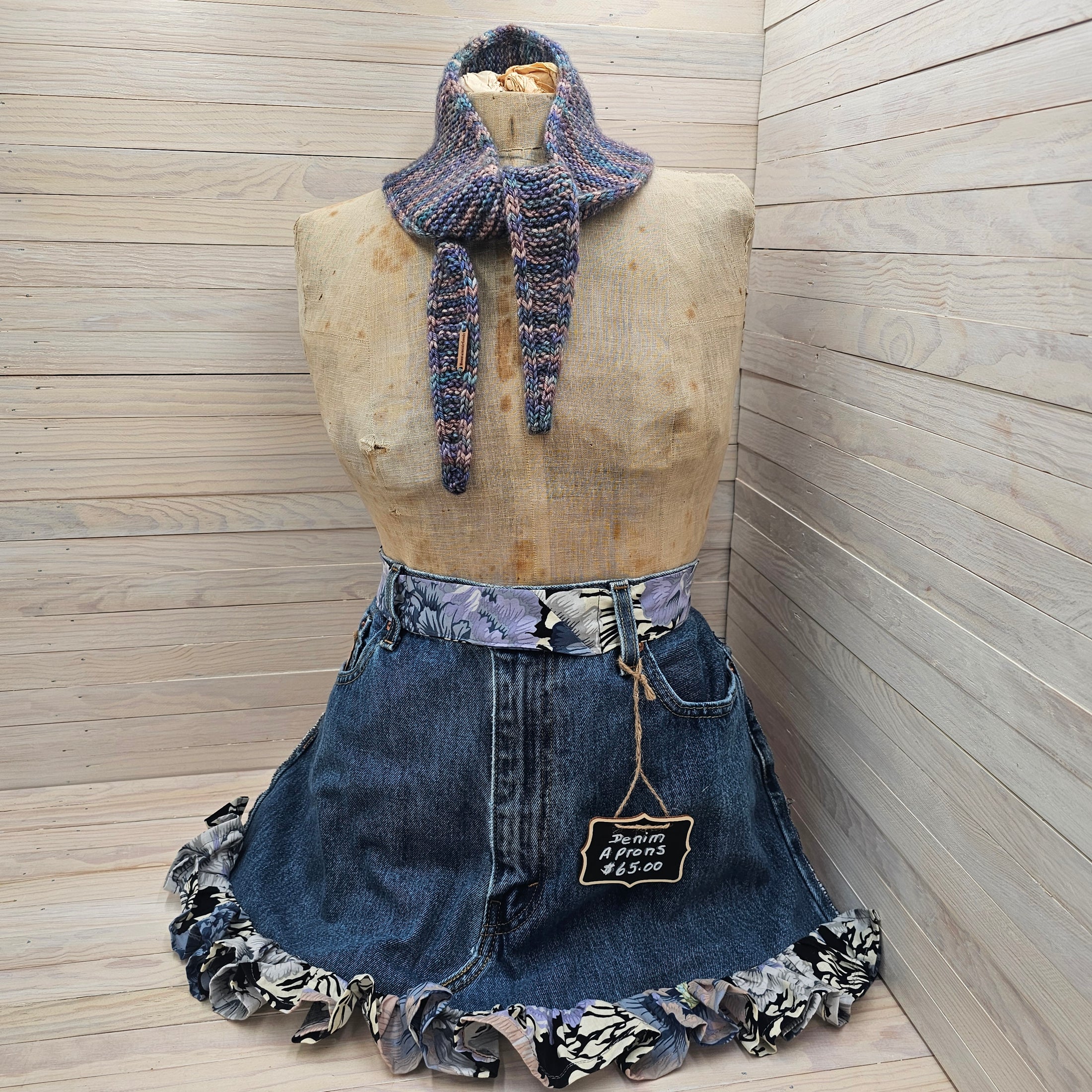Upcycled Blue Jean Farm Aprons