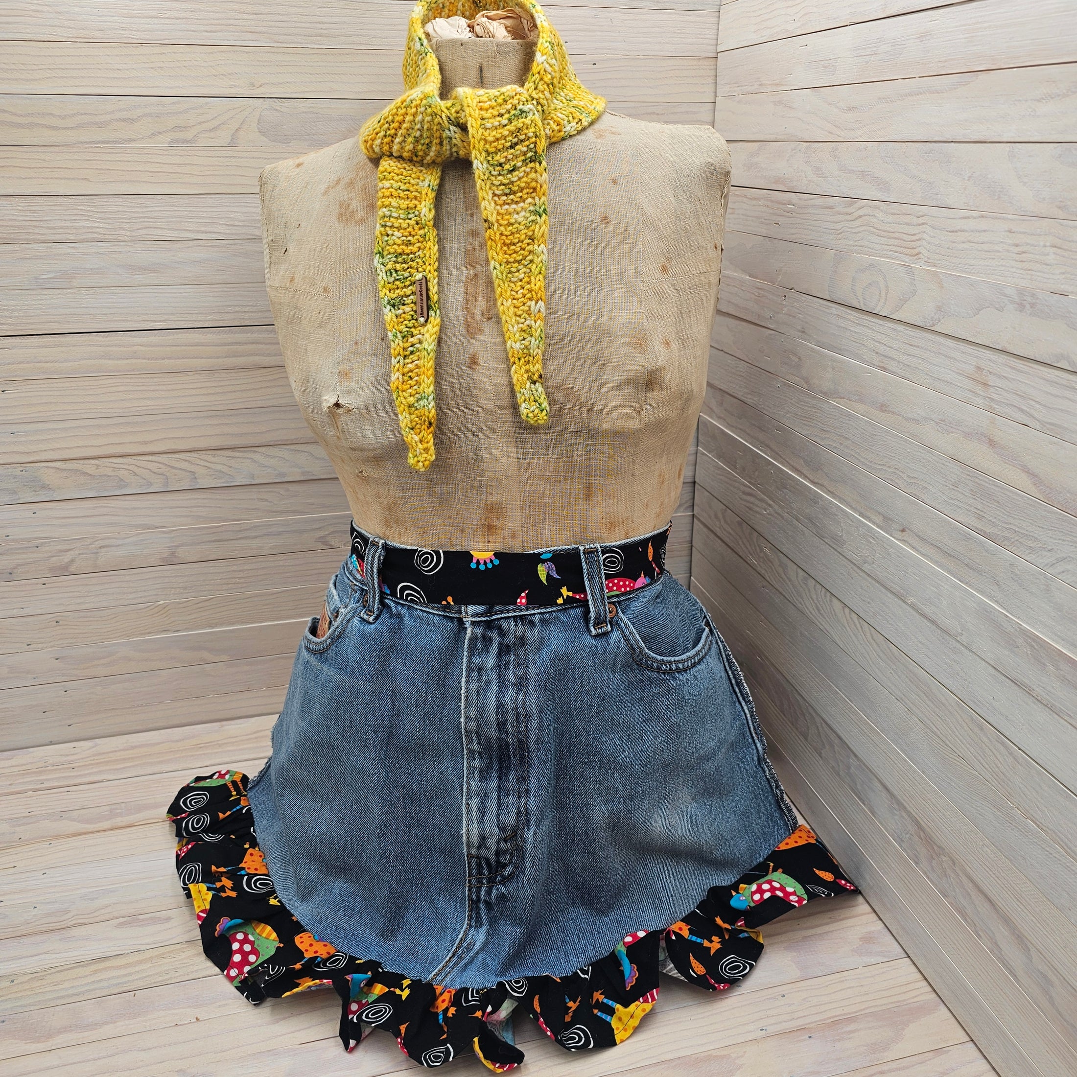 Upcycled Blue Jean Farm Aprons