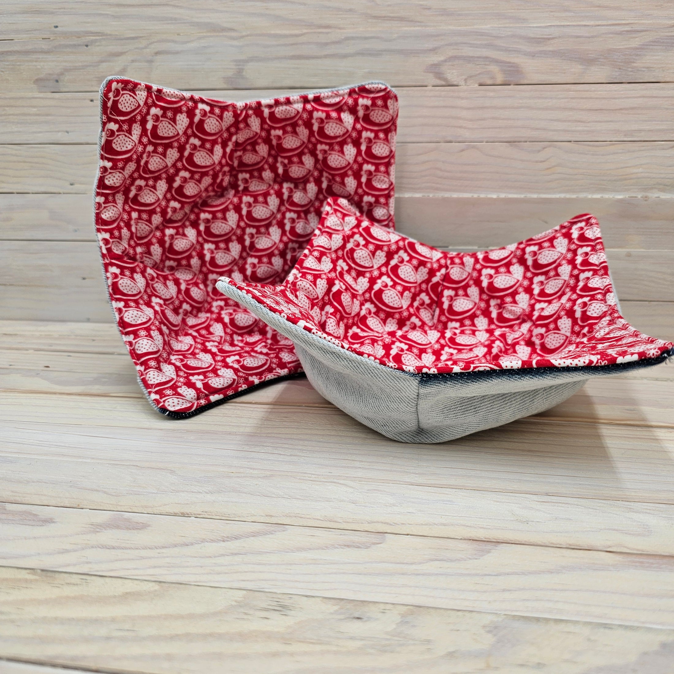 Upcycled Jean Soup Cozy