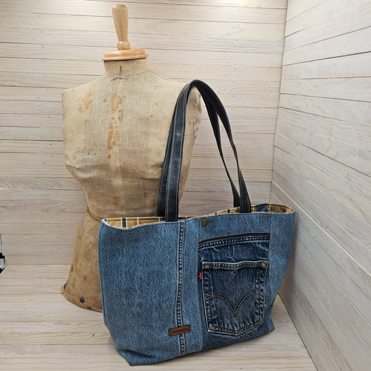 Upcycled Blue Jean Totes