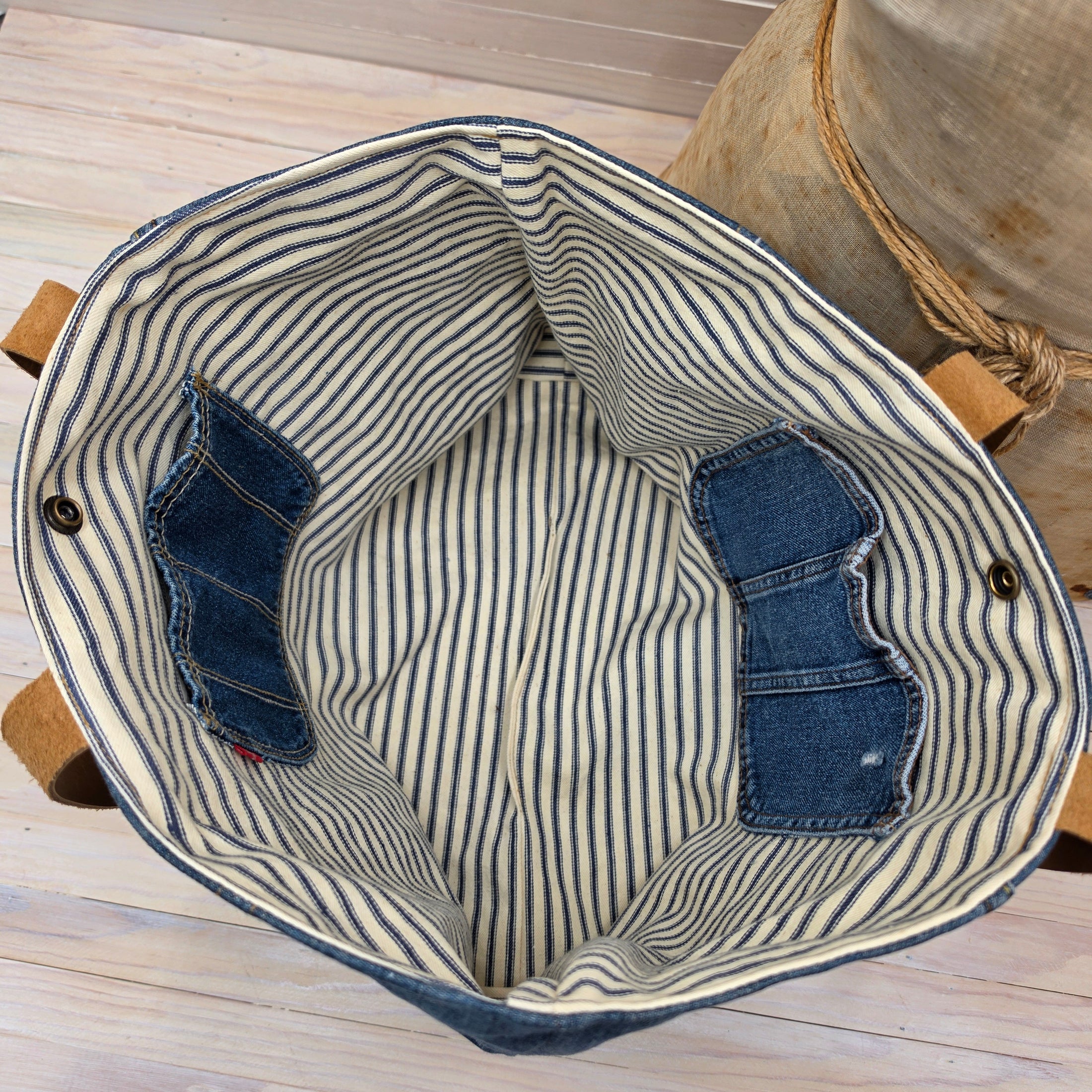 Upcycled Blue Jean Totes