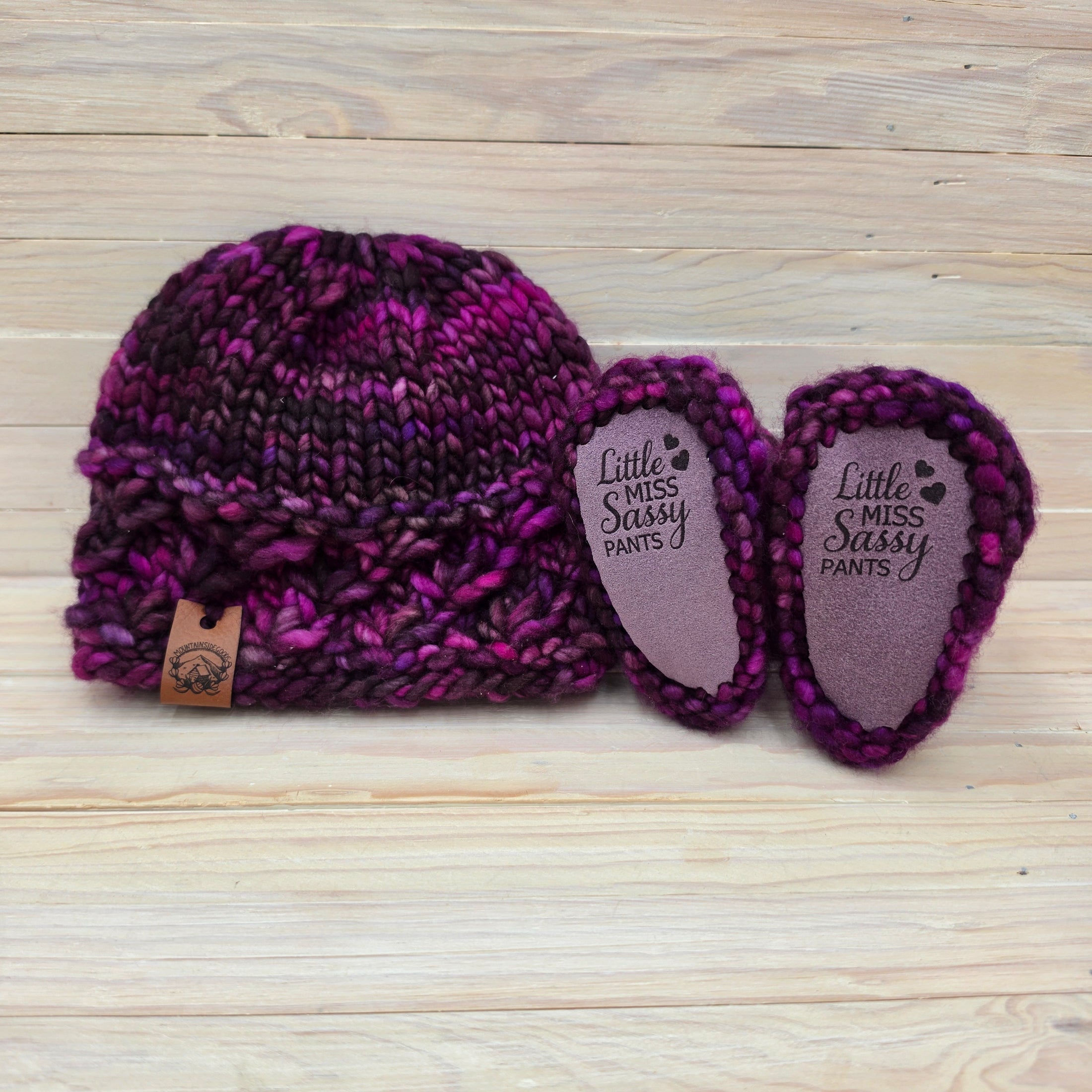 Infant Luxury Knit Hat & Bootie Set