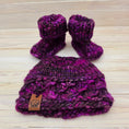 Load image into Gallery viewer, Infant Luxury Knit Hat & Bootie Set
