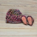 Infant Luxury Knit Hat & Bootie Set
