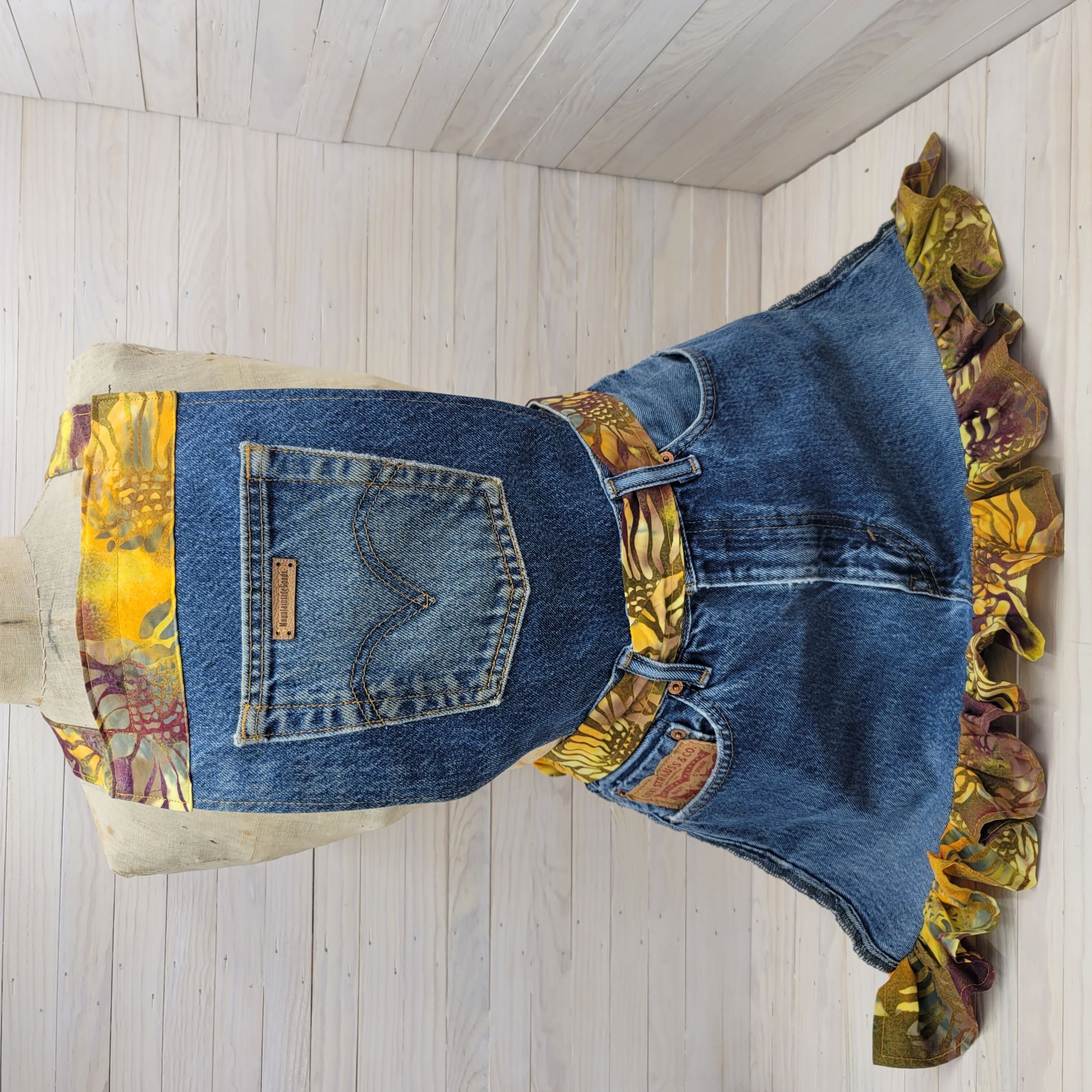 Upcycled Blue Jean Farm Aprons