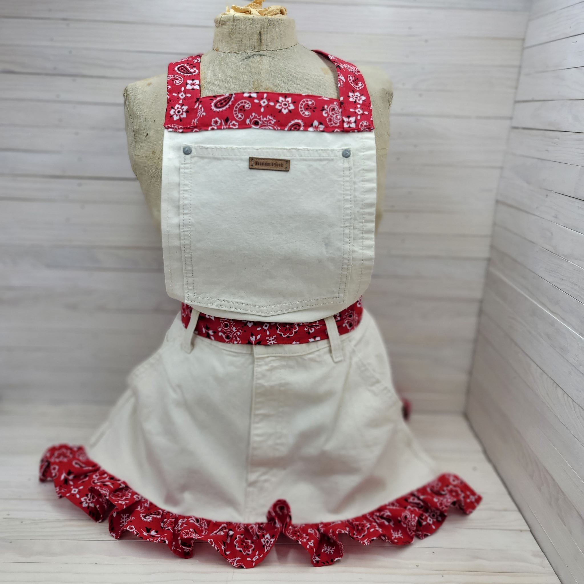 Upcycled Blue Jean Farm Aprons