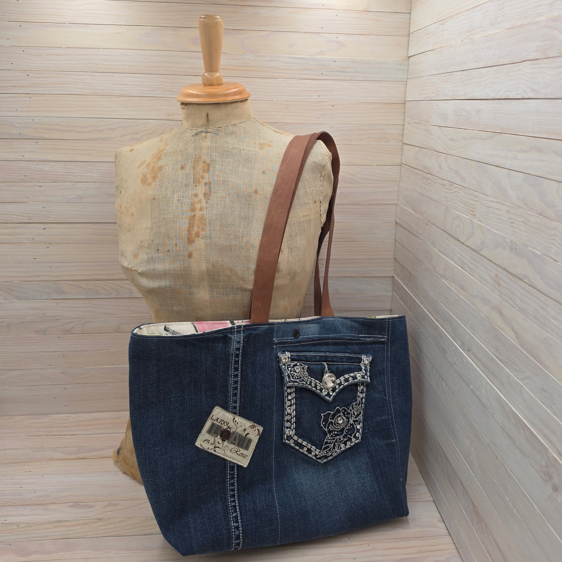Upcycled Blue Jean Totes